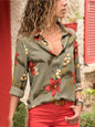 Blusa in chiffon a maniche lunghe da donna. blusa da donna in chiffon è perfetta per un look elegante e leggero.