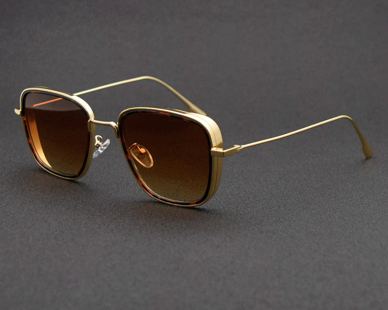 Men's Vintage Metal Frame Sunglasses
