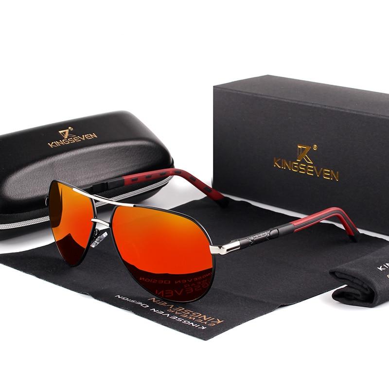 Occhiali da sole classici polarizzati in alluminio da uomo. Questi occhiali da sole combinano un design classico con materiali di alta qualità.