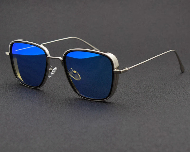 Men's Vintage Metal Frame Sunglasses