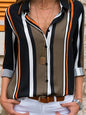Blusa in chiffon a maniche lunghe da donna. blusa da donna in chiffon è perfetta per un look elegante e leggero.