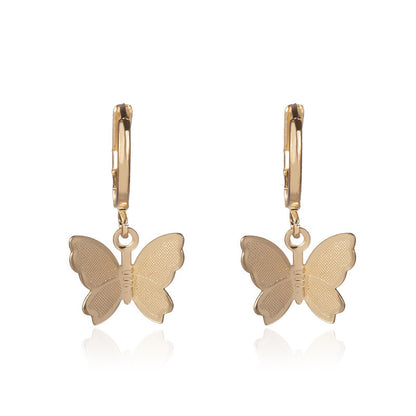Gold Chain Butterfly Pendant Choker for Women