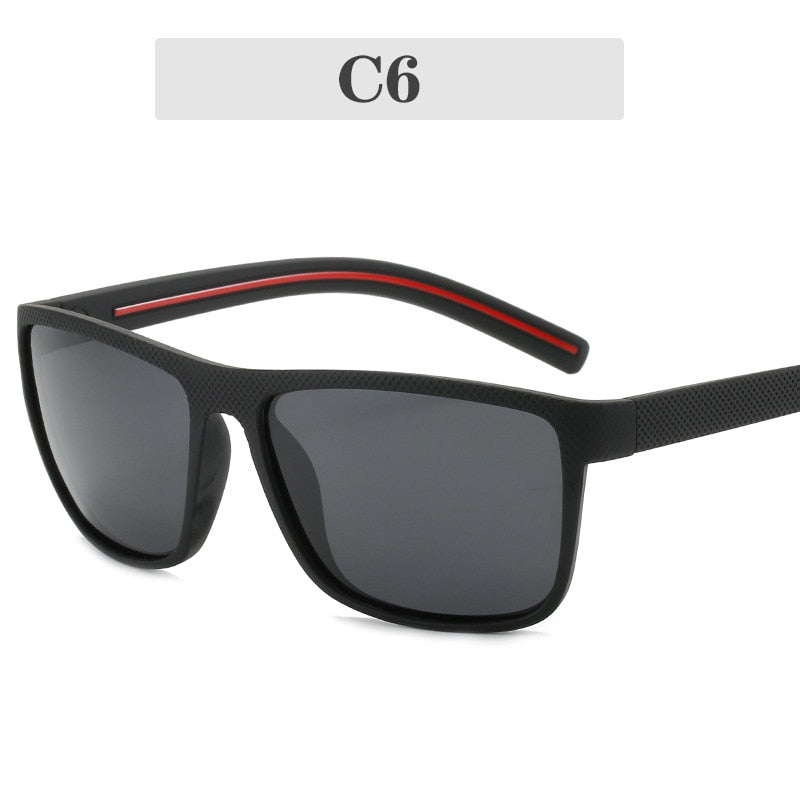 Occhiali da sole polarizzati da uomo in stile sportivo vintage.