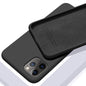 Custodia in silicone morbido a tinta unita per iPhone. Proteggi il tuo iPhone con stile e funzionalità! Questa custodia in silicone morbido
