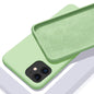 Custodia in silicone morbido a tinta unita per iPhone. Proteggi il tuo iPhone con stile e funzionalità! Questa custodia in silicone morbido