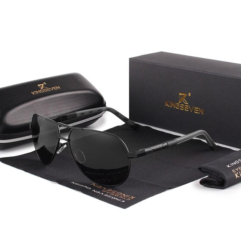 Occhiali da sole classici polarizzati in alluminio da uomo. Questi occhiali da sole combinano un design classico con materiali di alta qualità.