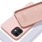 Custodia in silicone morbido a tinta unita per iPhone. Proteggi il tuo iPhone con stile e funzionalità! Questa custodia in silicone morbido