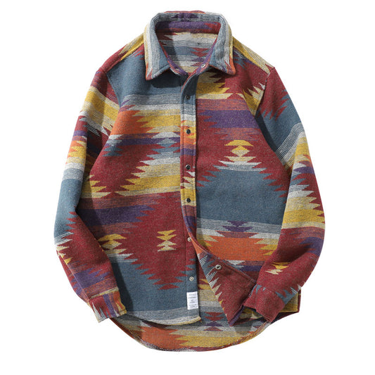 Camicia da uomo a maniche lunghe in stile streetwear. Esprimi il tuo stile urbano con questa camicia dalla forte personalità.