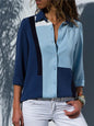 Blusa in chiffon a maniche lunghe da donna. blusa da donna in chiffon è perfetta per un look elegante e leggero.