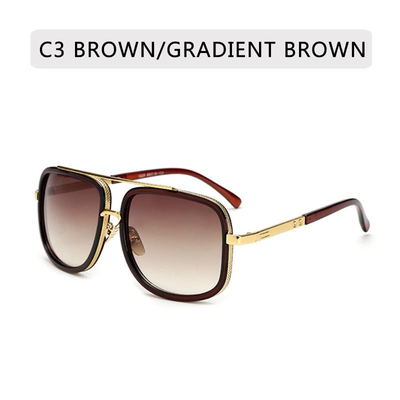 Men's Alloy Retro Sunglasses