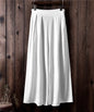Pantaloni larghi a vita alta in lino da donna. Eleganti e versatili, questi pantaloni in lino a vita alta offrono una vestibilità comoda e sofisticata.