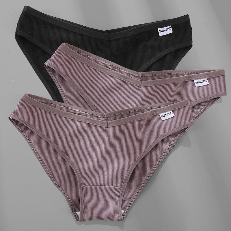 Women's Breathable Cotton Panties 4 Pcs Set