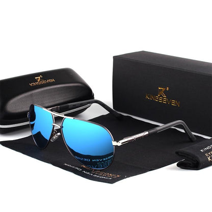 Occhiali da sole classici polarizzati in alluminio da uomo. Questi occhiali da sole combinano un design classico con materiali di alta qualità.
